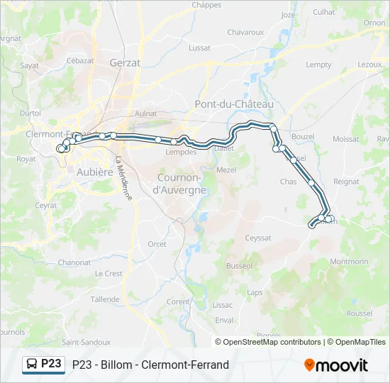 P23 Bus Line Map