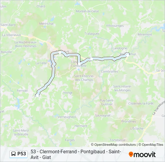 P53 Bus Line Map