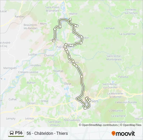 P56 Bus Line Map