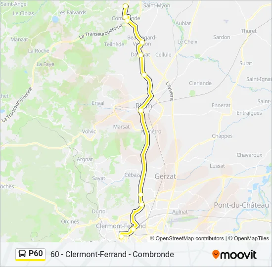 P60 Bus Line Map