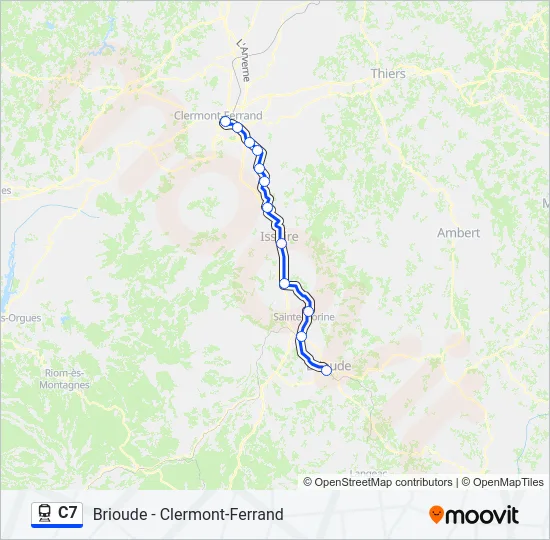 C7 Train Line Map