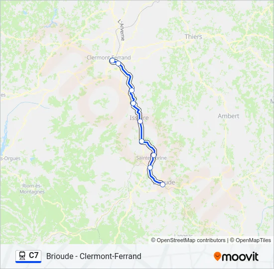 C7 Train Line Map
