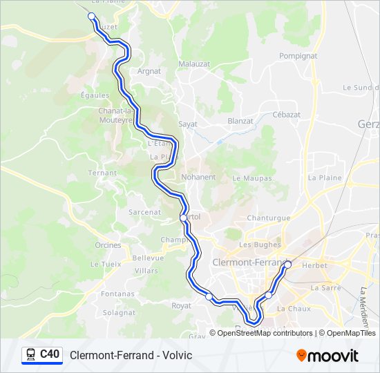 C40 train Line Map