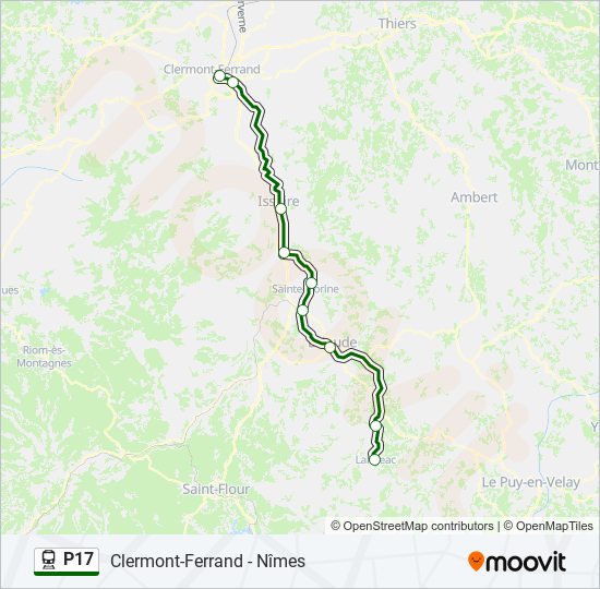 P17 train Line Map