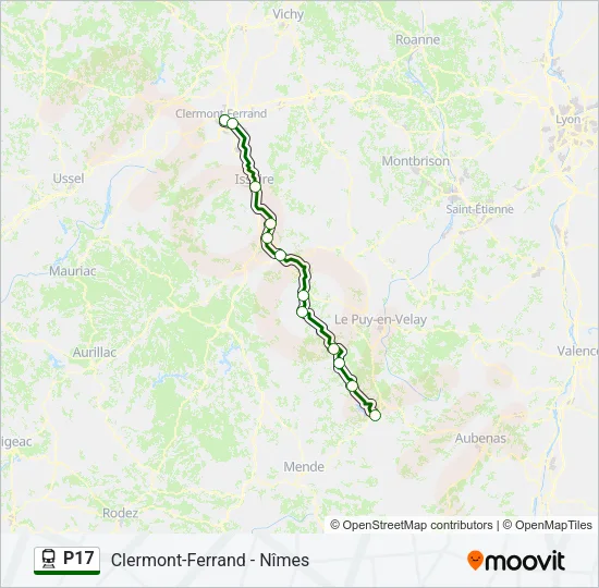 P17 Train Line Map