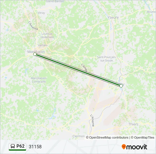 P62 Bus Line Map