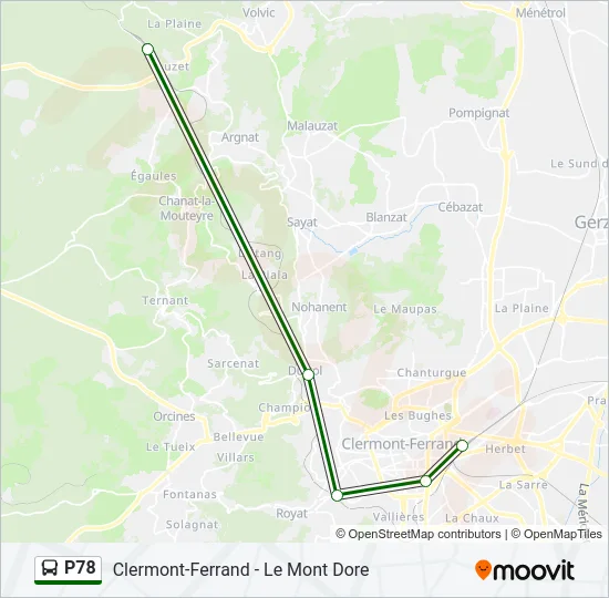 P78 Bus Line Map