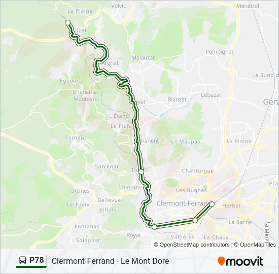 P78 Bus Line Map