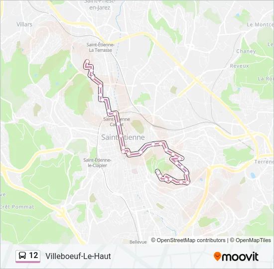 12 Bus Line Map