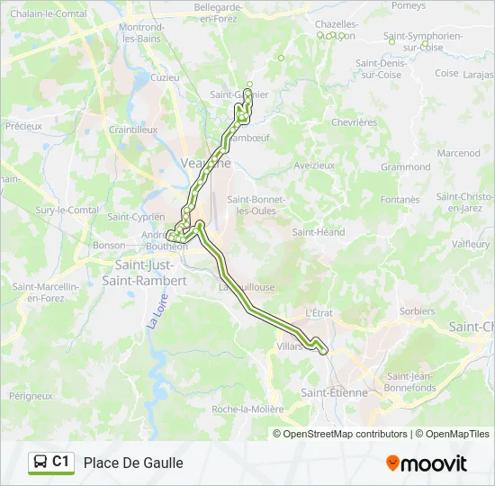 C1 Bus Line Map