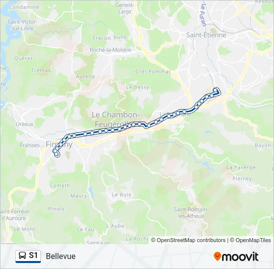 S1 Bus Line Map