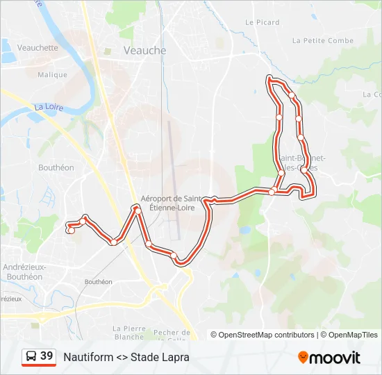 39 Bus Line Map