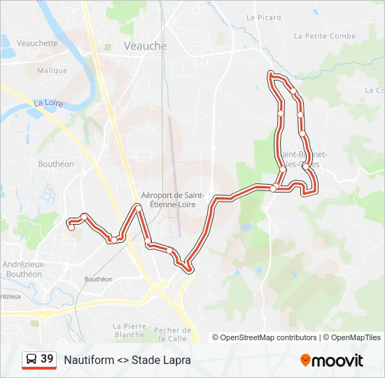39 Bus Line Map