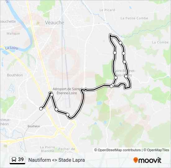 39 Bus Line Map