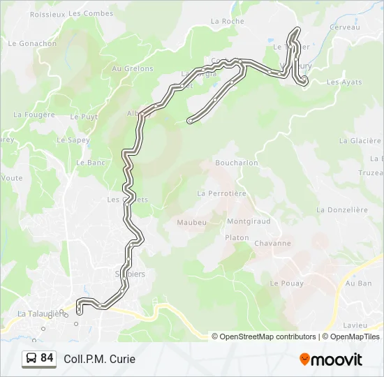 84 Bus Line Map