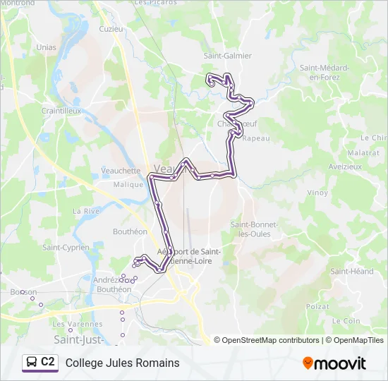 C2 Bus Line Map