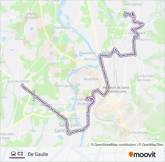 C2 Bus Line Map