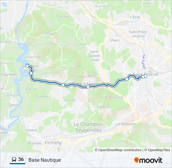 36 bus Line Map