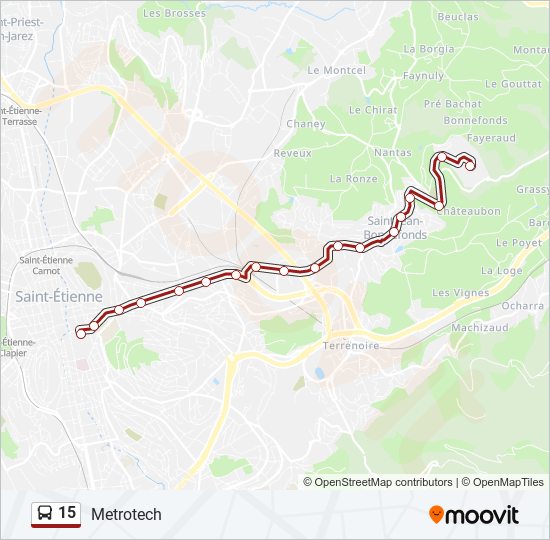 15 bus Line Map