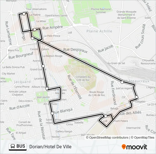 BUS Line Map