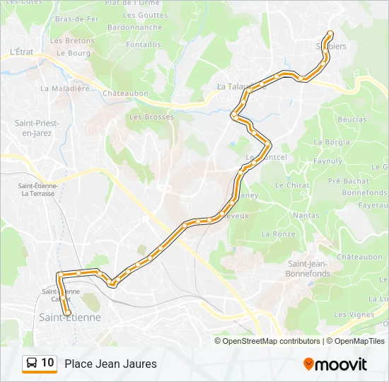 10 Bus Line Map