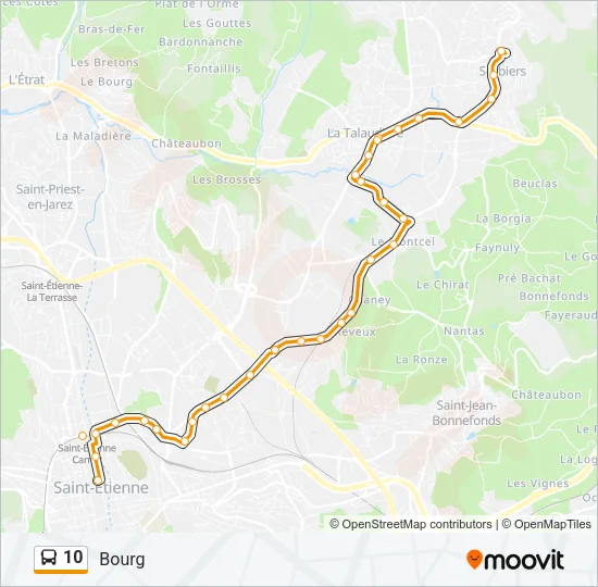 10 Bus Line Map
