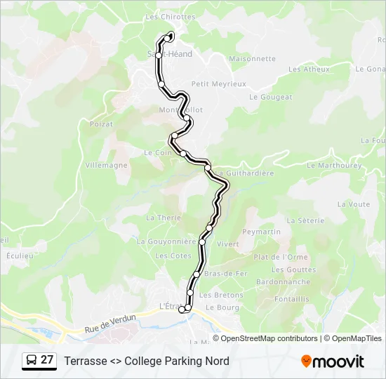 27 Bus Line Map
