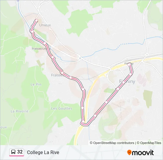 32 Bus Line Map