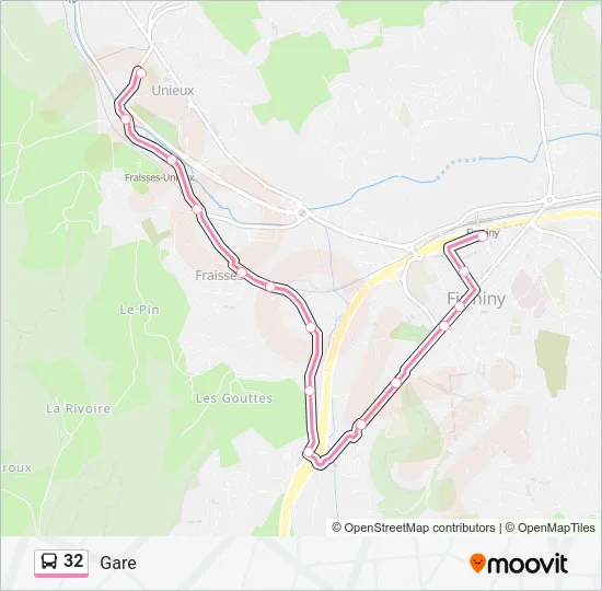 32 Bus Line Map