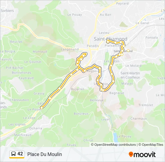 42 Bus Line Map