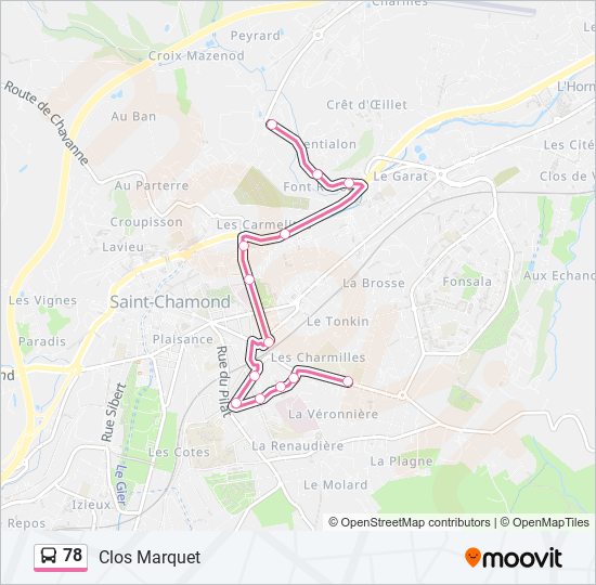 78 bus Line Map