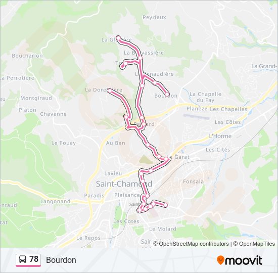 78 bus Line Map