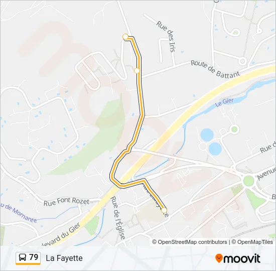 79 Bus Line Map