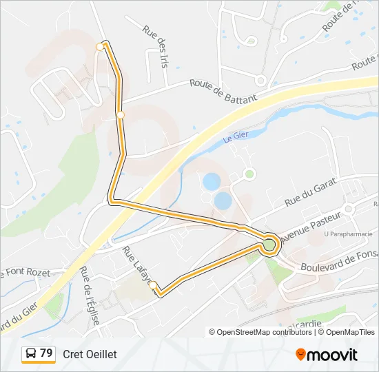 79 Bus Line Map