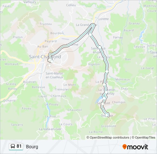 81 Bus Line Map
