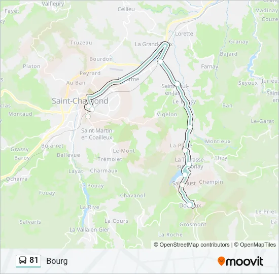 81 Bus Line Map