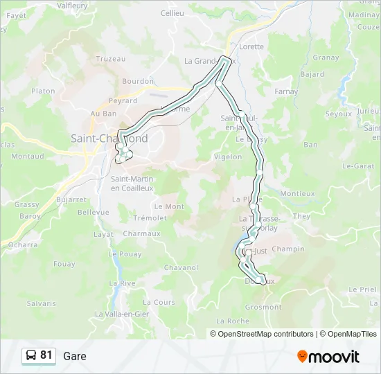 81 Bus Line Map