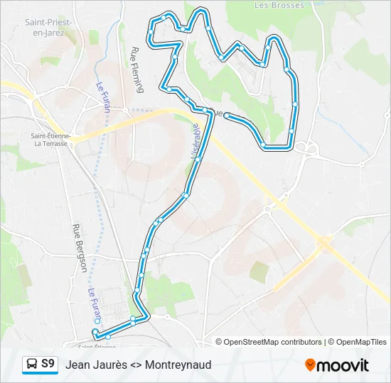 S9 Bus Line Map