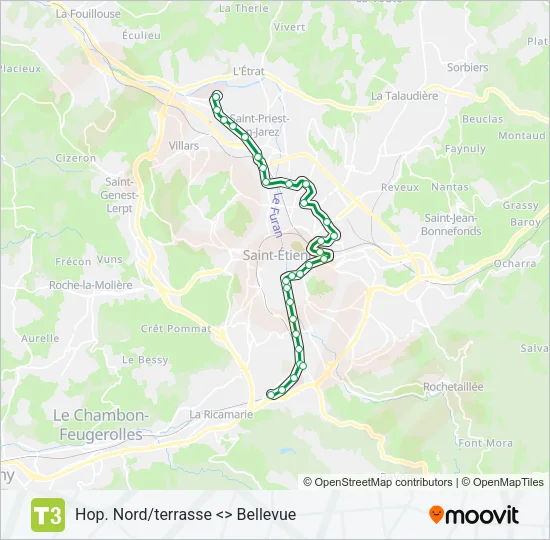 T3 Light Rail Line Map