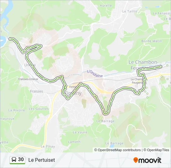 30 Bus Line Map
