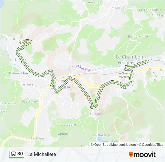 30 Bus Line Map