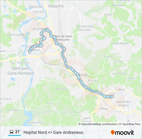 37 Bus Line Map