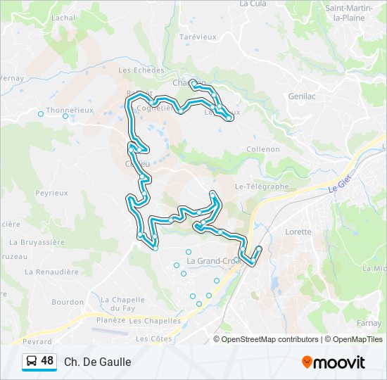 48 bus Line Map