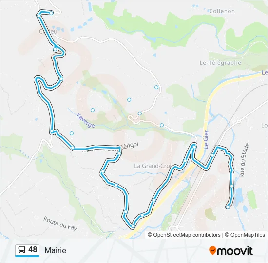 48 Bus Line Map