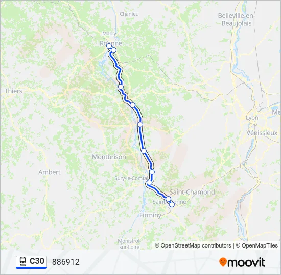 C30 Train Line Map