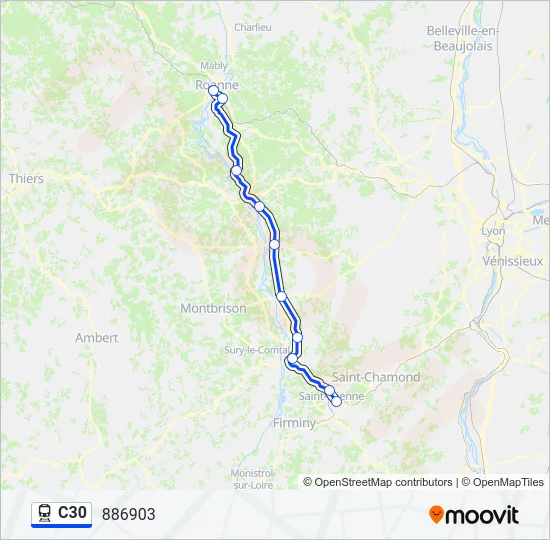 C30 Train Line Map