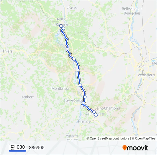 C30 Train Line Map