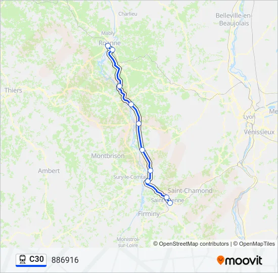 C30 Train Line Map