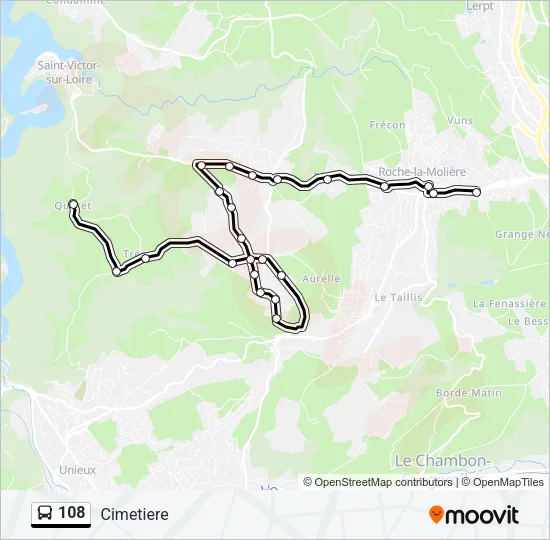 108 Bus Line Map