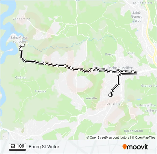 109 Bus Line Map